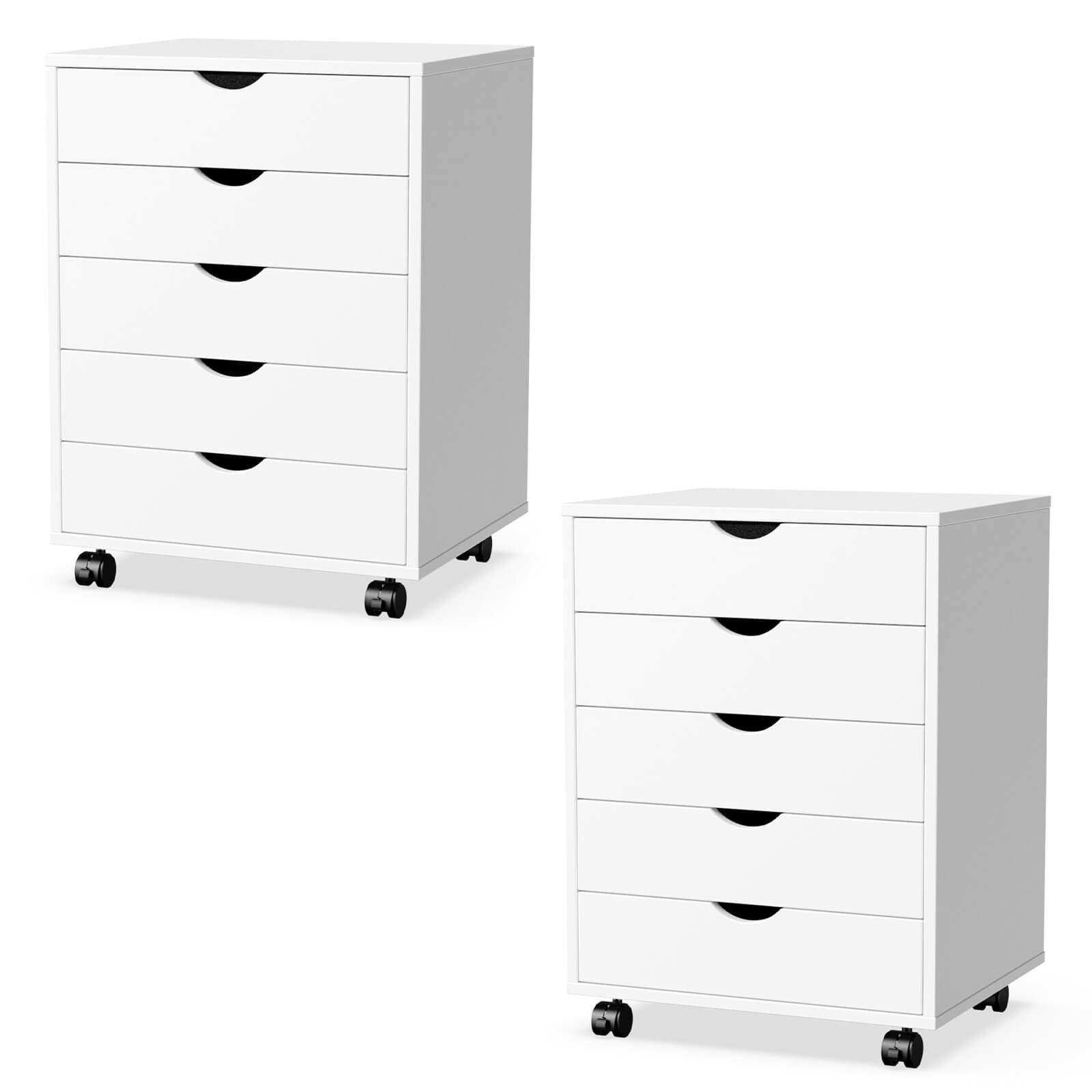5 Drawer Chest of Drawers for Living Room Office