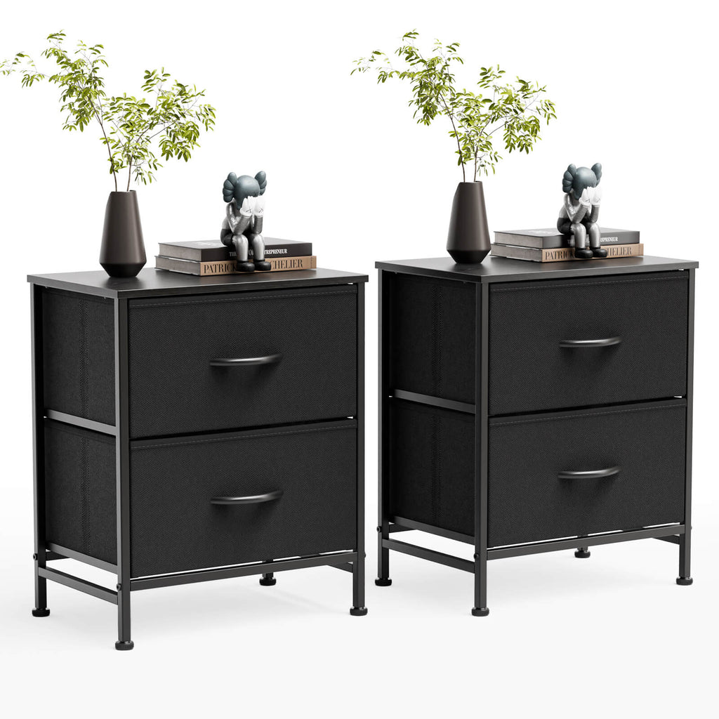 Nightstand 2 Piece Set for Bedroom
