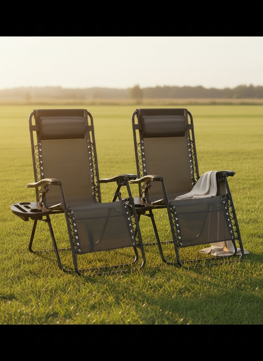 Portable Camping Lounge Chair（Set of 2）