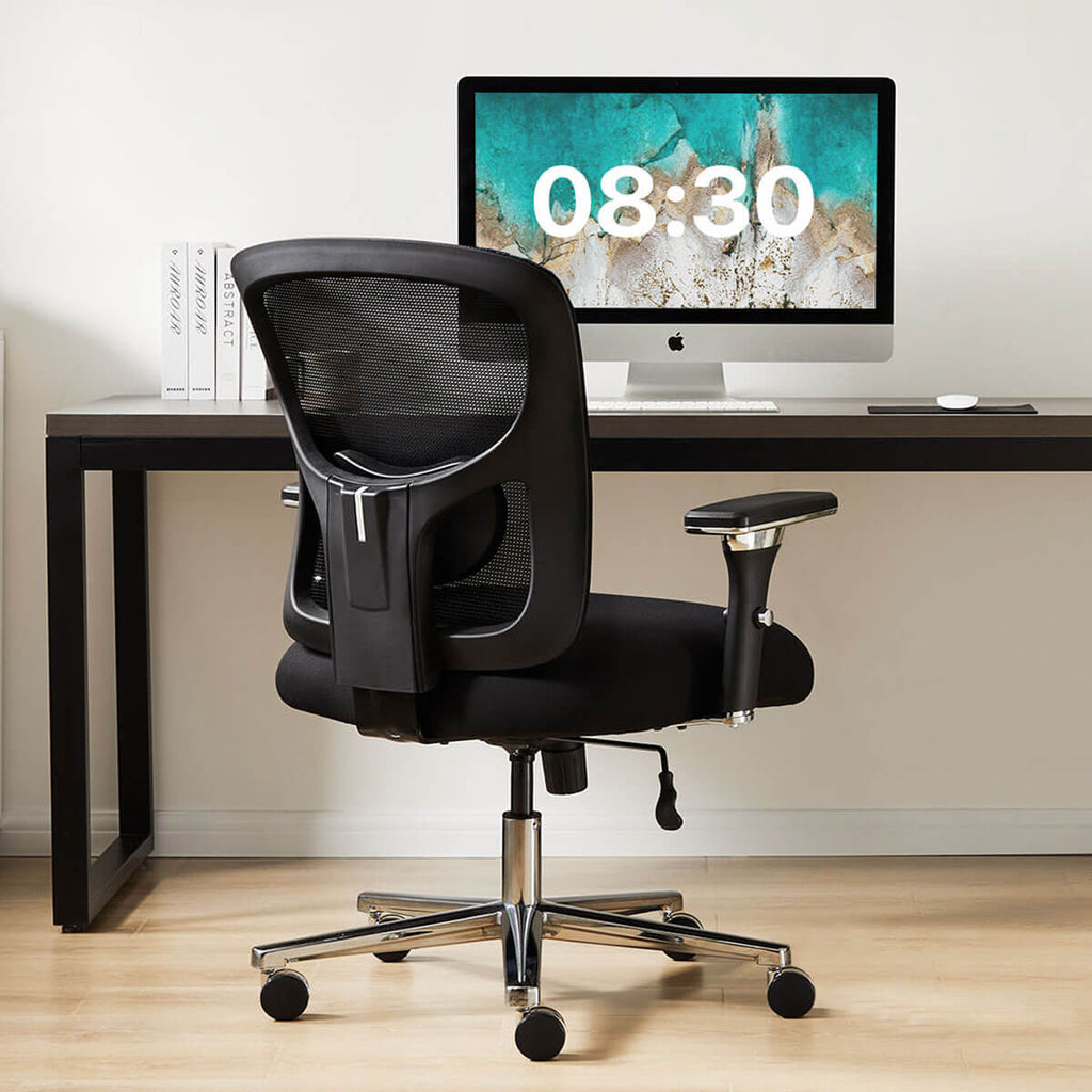 Office Chair with Adjustable Lumbar Support Oversized Cushion