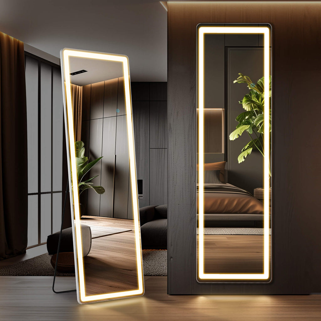 3-Color LED Illuminated Mirror for Indoors
