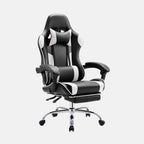 Gaming Chair with Footrest Upholstered Armrests for Home Office