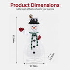 Lighted Snowman Outdoor Christmas Decoration