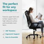 Office Chair High Back with Adjustable Headrest for Office