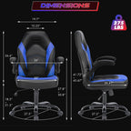 Leather Gaming Chair Height Adjustable For Playroom