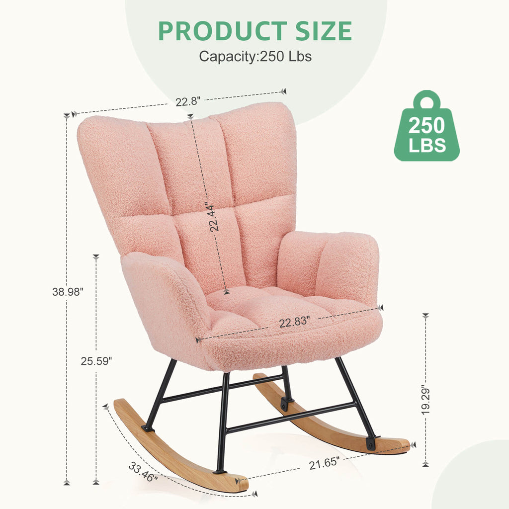 Rocking Chair Soft and Thick for Nursery