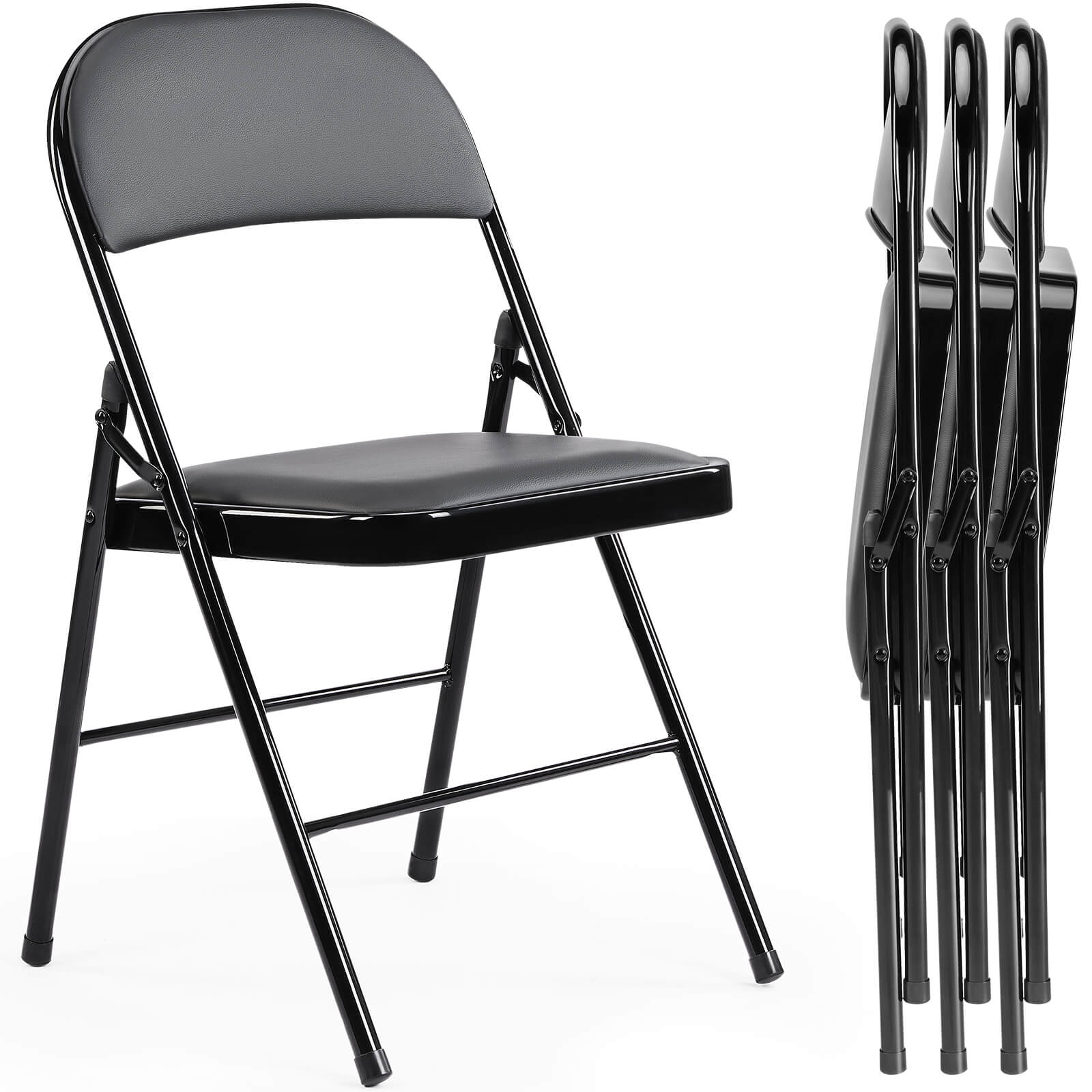 Leather Folding Chair for Events and Home Use