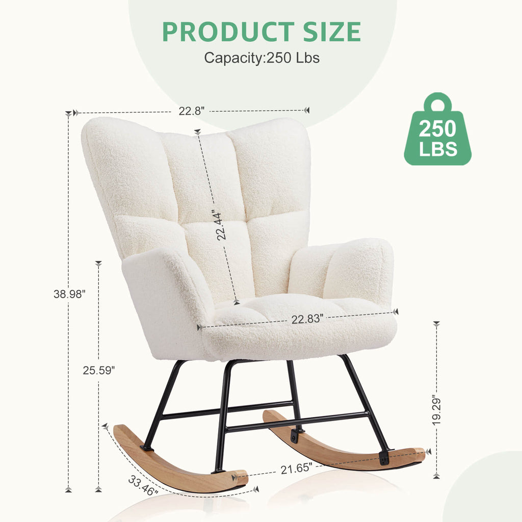 Rocking Chair Soft and Thick for Nursery