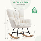 Rocking Chair Soft and Thick for Nursery