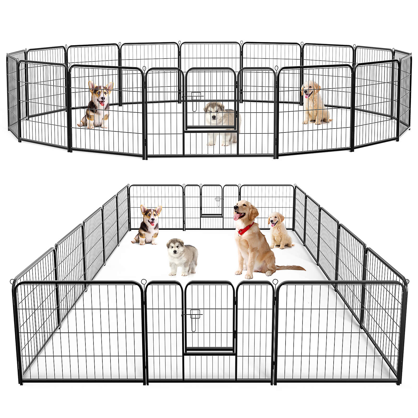 Dog Fence Collapsible for Garden Patio