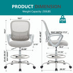 Tall Office Chair Height Adjustable