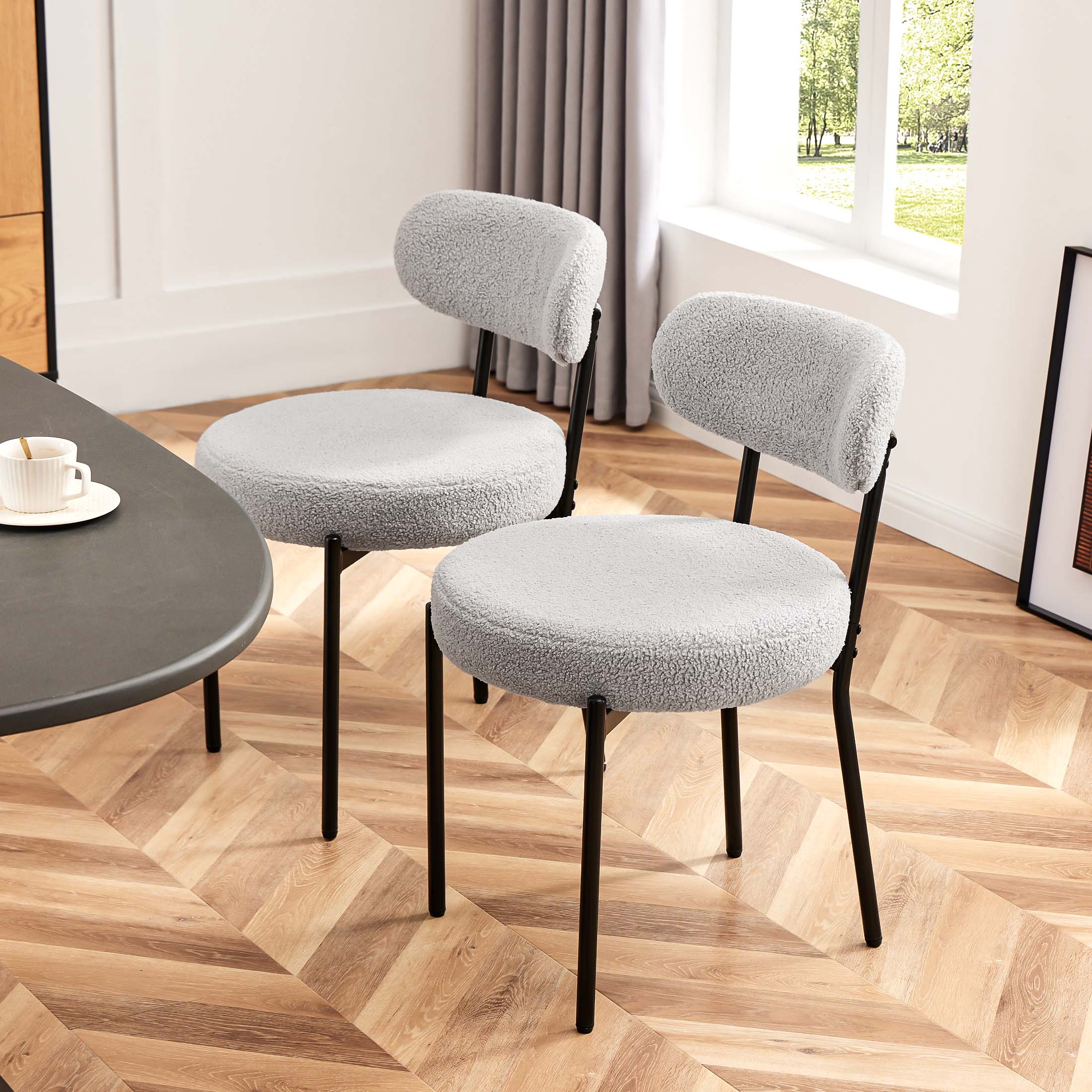 Dining Chair Set of 4 Soft Cushions for Dining Room