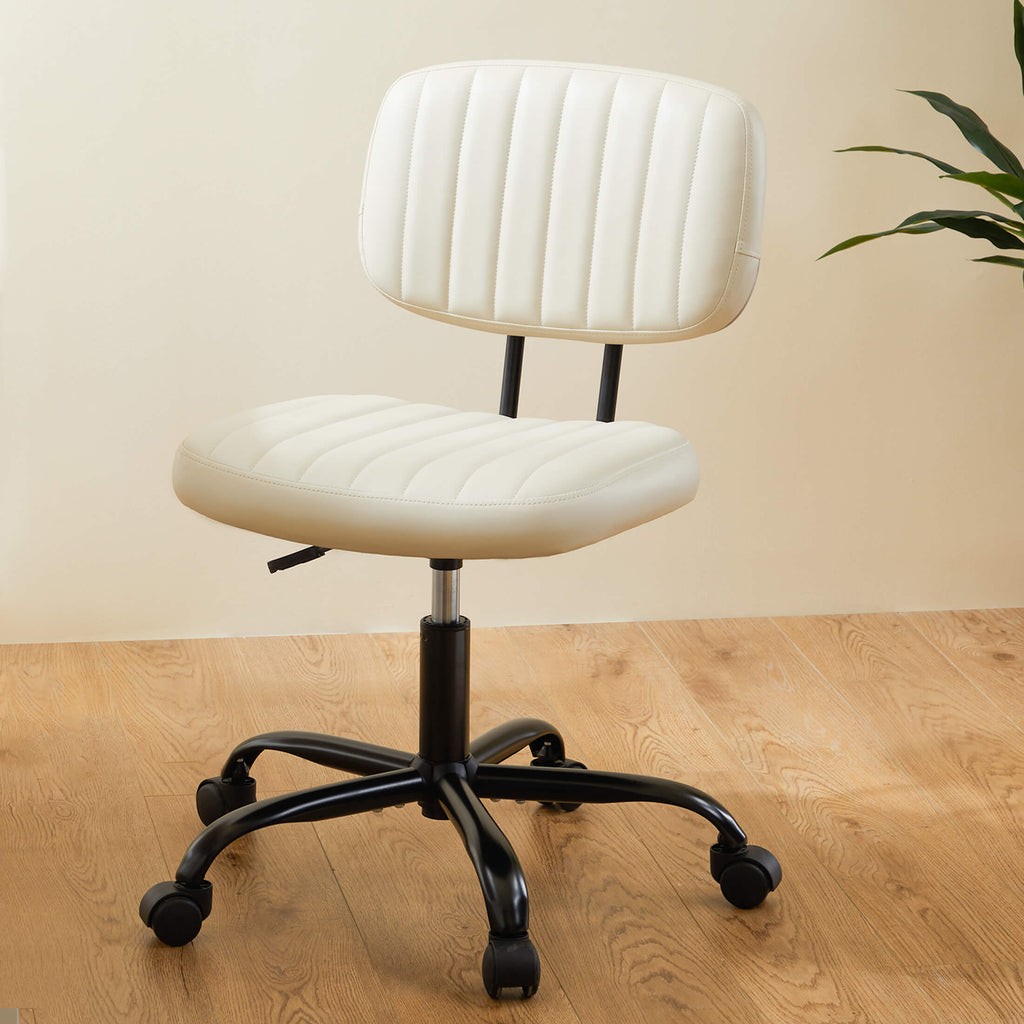 Computer Chair without Armrests Swivel for Study Room