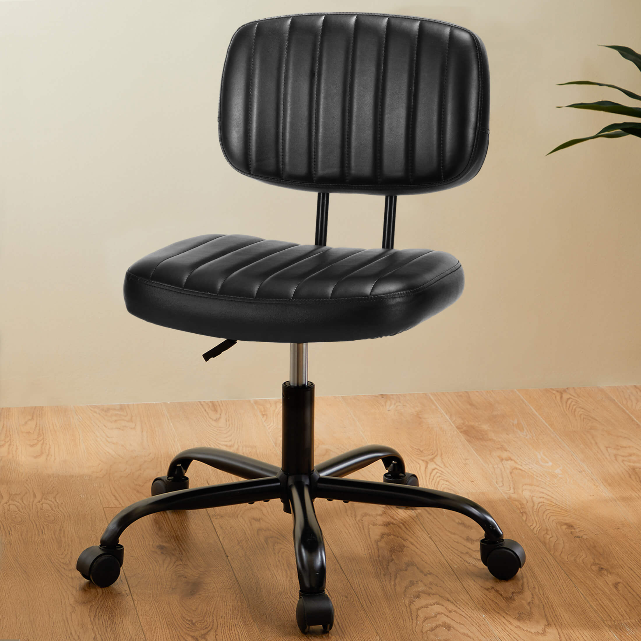 Computer Chair without Armrests Swivel for Study Room