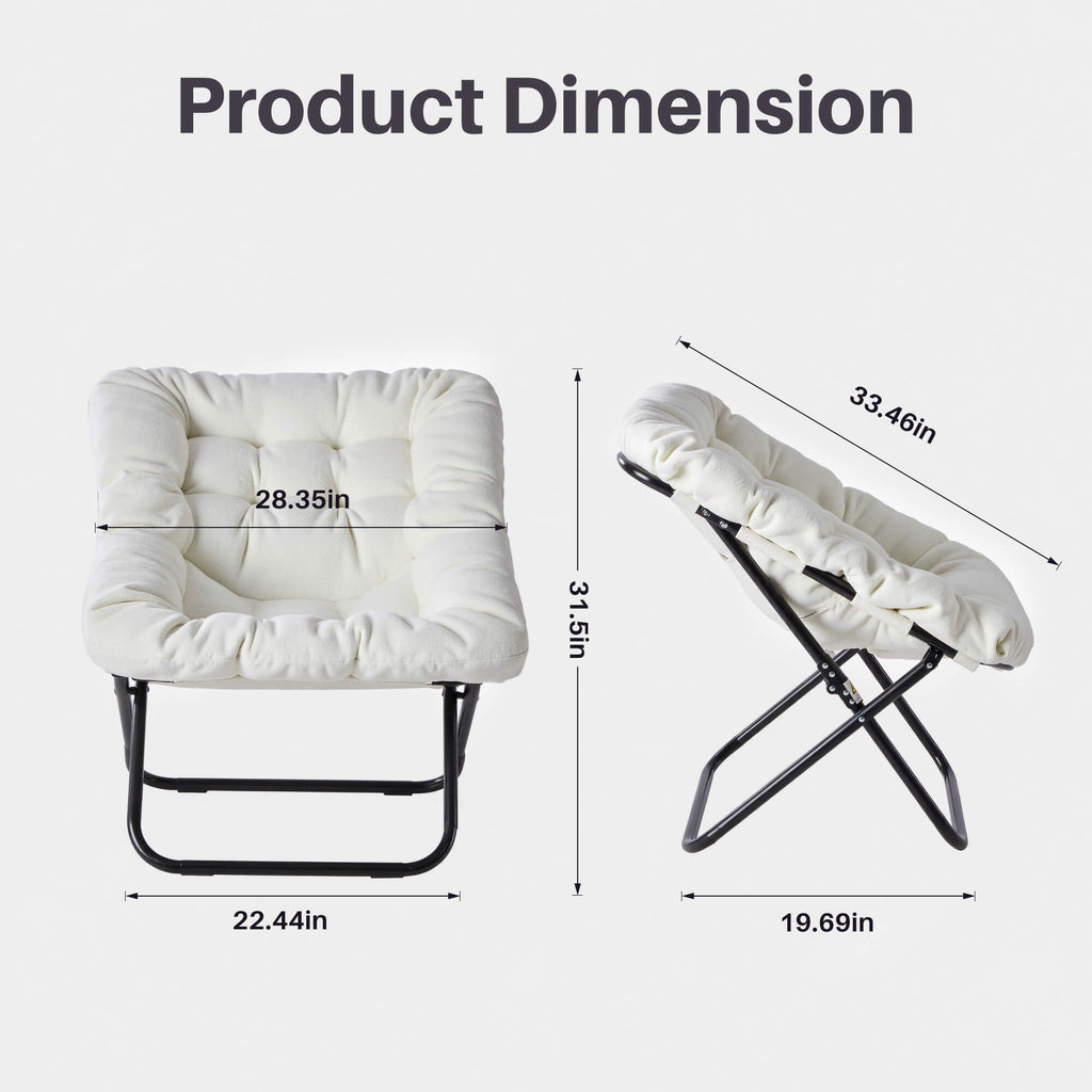 Foldable Saucer Moon Chair for Living Room