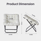 Foldable Saucer Moon Chair for Living Room