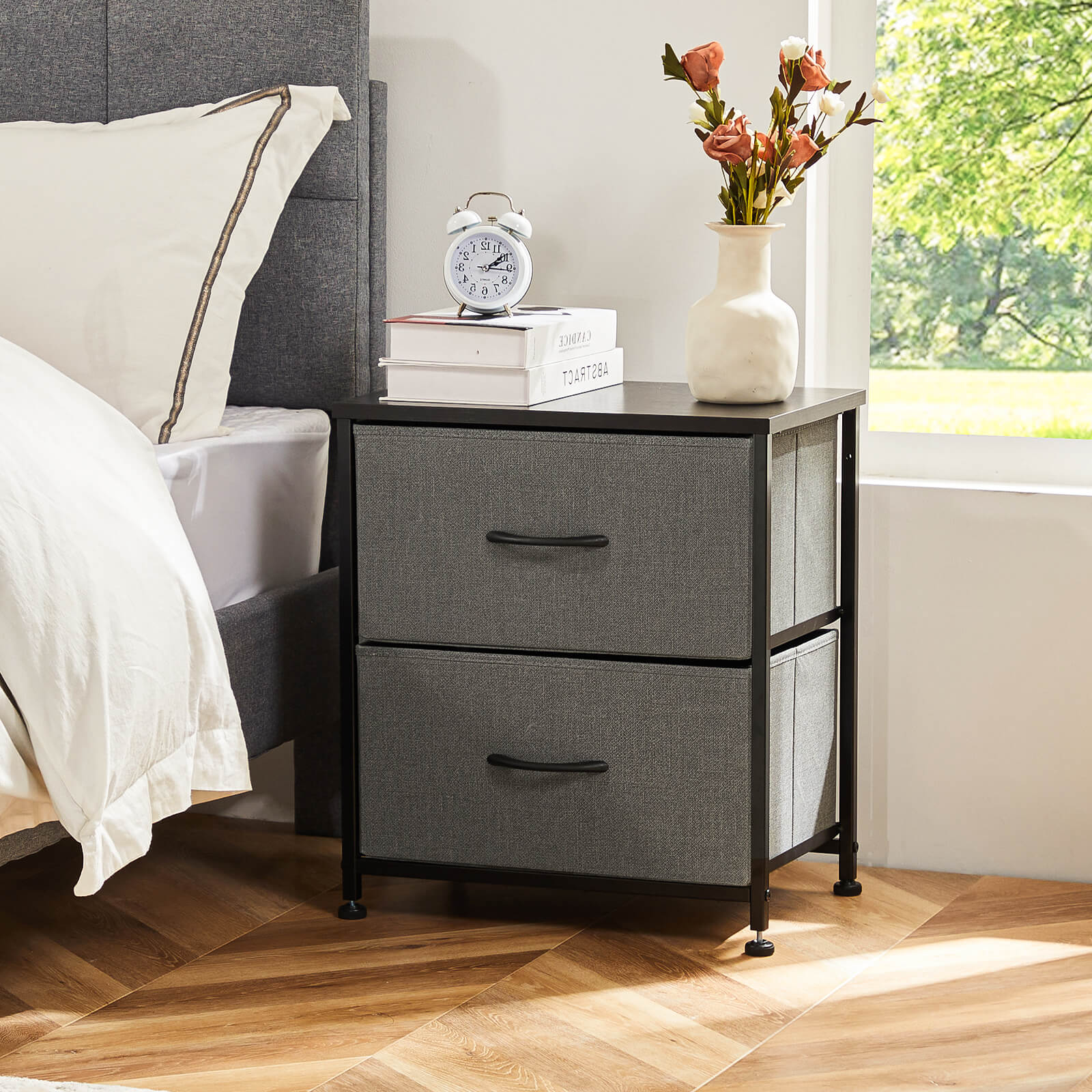 Nightstand 2 Piece Set for Bedroom