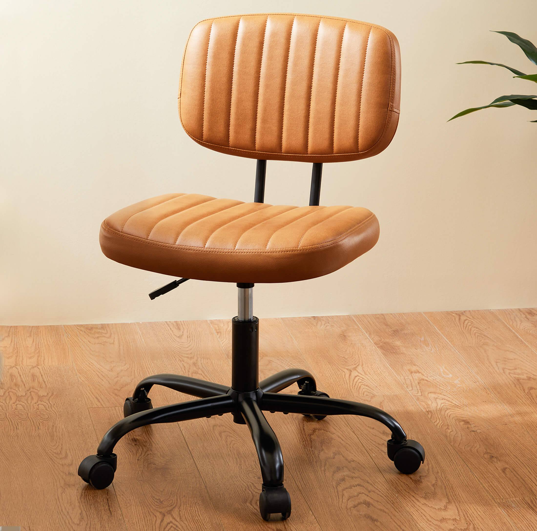 Computer Chair without Armrests Swivel for Study Room