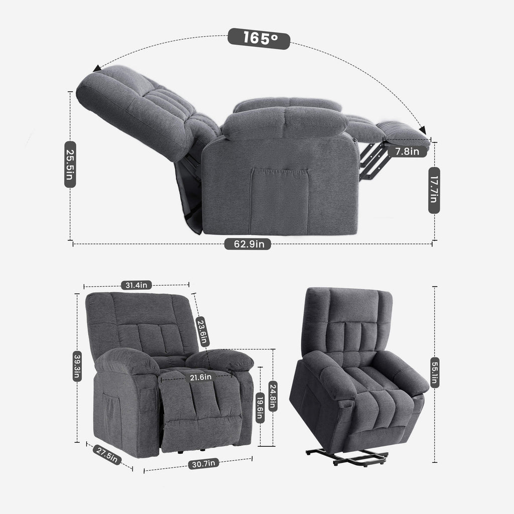 Electric Massage Recliner for the Elderly, Enjoy Home Living