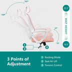 Office Chair High Back with Adjustable Headrest for Office