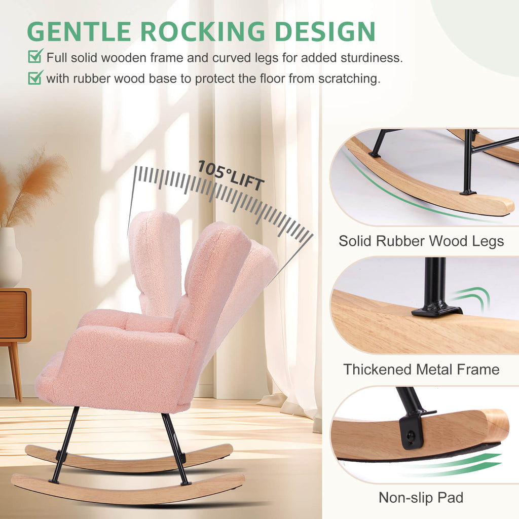 Rocking Chair Soft and Thick for Nursery