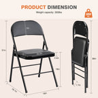 Leather Folding Chair for Events and Home Use