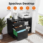 Filing Cabinet, 3 Drawer Rolling for Offices