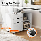 Filing Cabinet, 3 Drawer Rolling for Offices