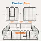 Dog Fence Collapsible for Garden Patio