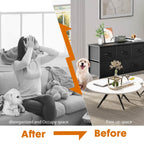 Storage Cabinet with Metal Frame for Bedroom Dresser