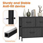 Storage Cabinet with Metal Frame for Bedroom Dresser