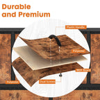 Storage Cabinet with Metal Frame for Bedroom Dresser