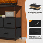 Storage Shelf TV Stand for Living Room Bedroom