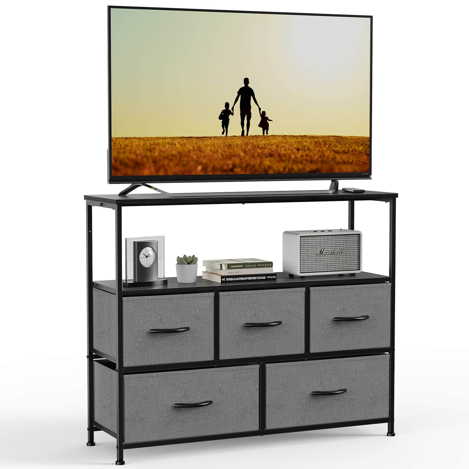 Storage Shelf TV Stand for Living Room Bedroom