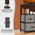 Storage Shelf TV Stand for Living Room Bedroom