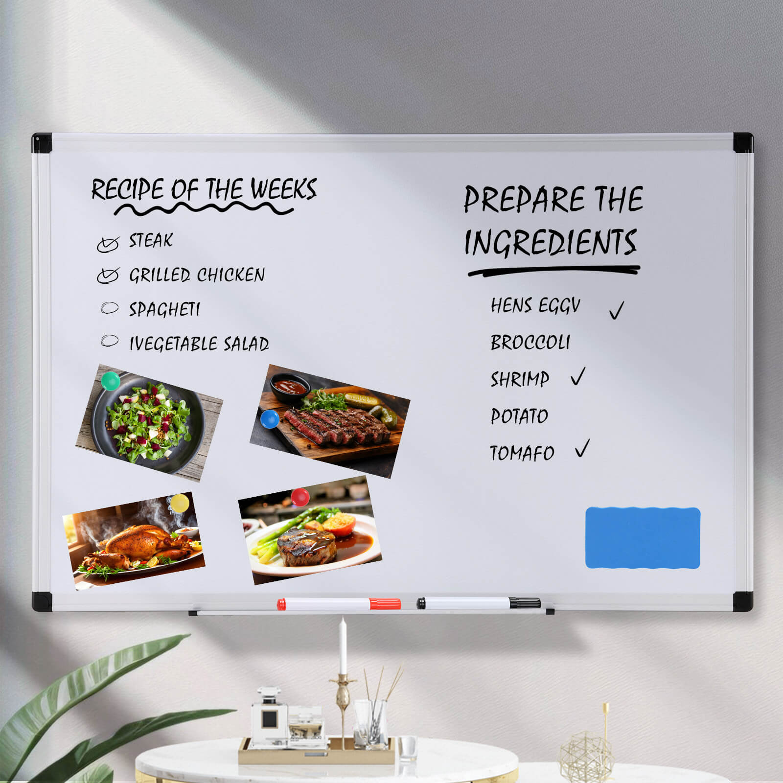 Magnetic Dry Erase Whiteboard for Offices