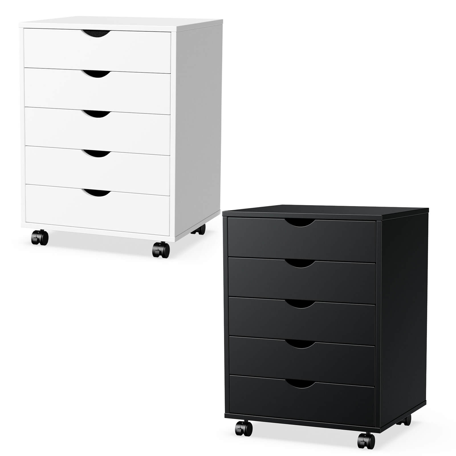 5 Drawer Chest of Drawers for Living Room Office