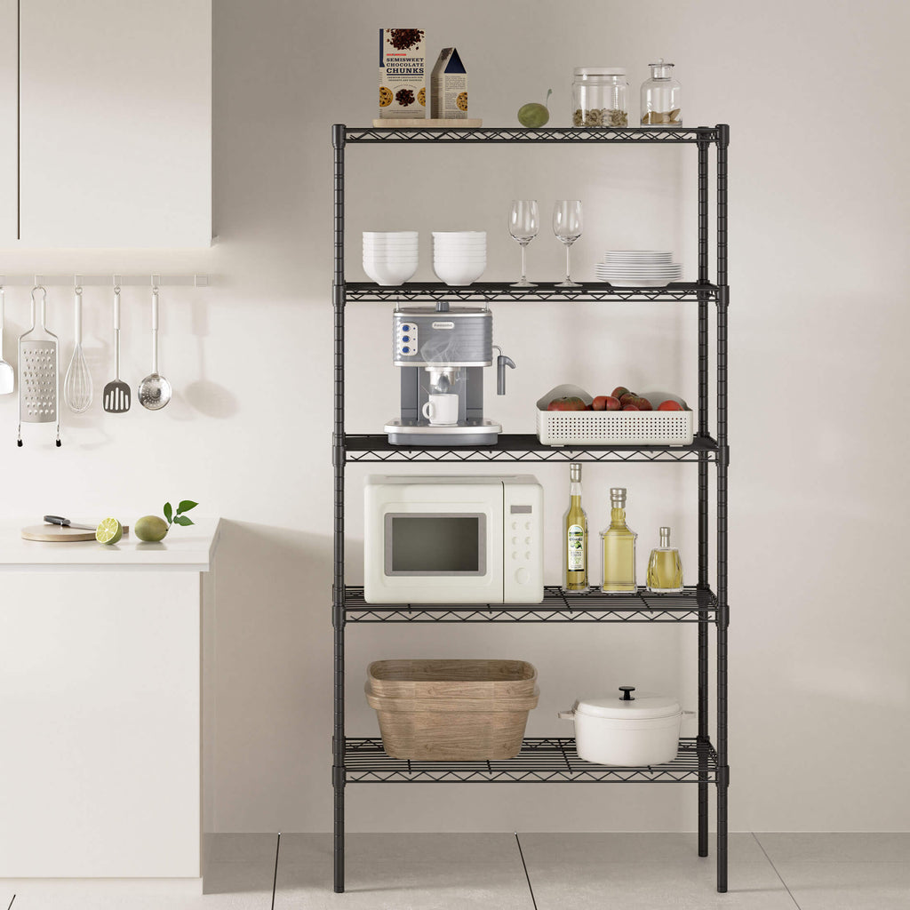 Shelf Metal Heavy Duty Construction For Kitchen Pantry