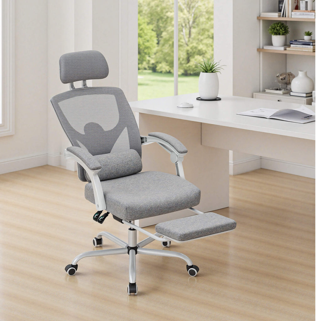 Office Chair with Lumbar Extendable Pedal