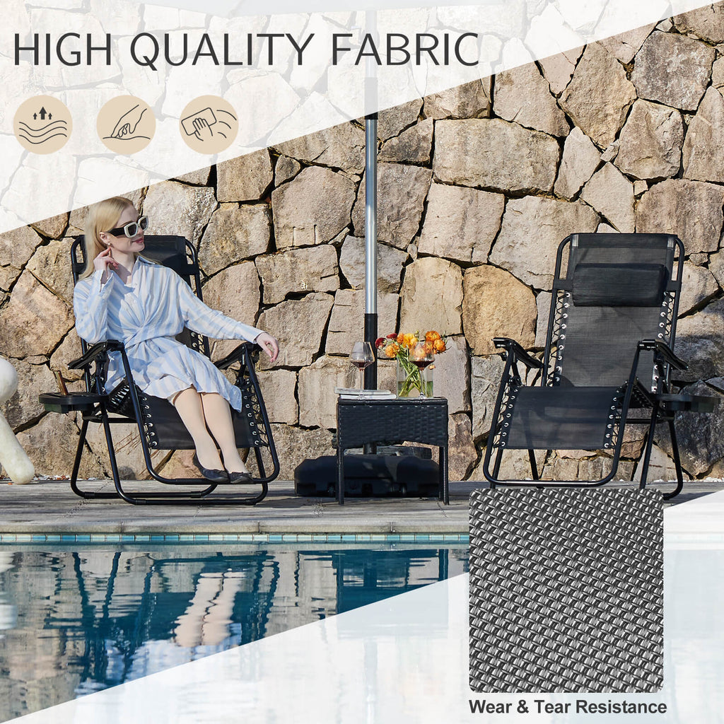 Portable Camping Lounge Chair（Set of 2）