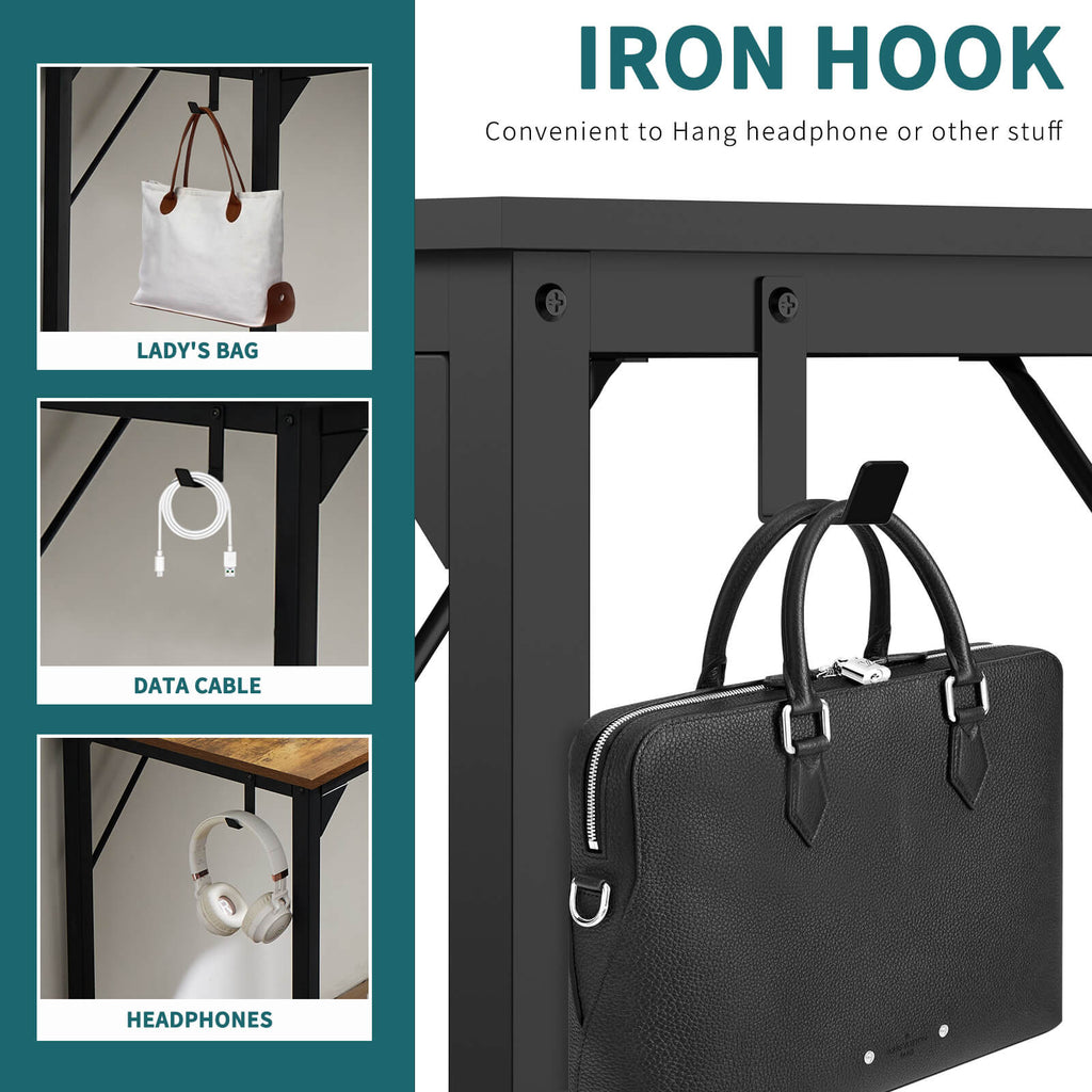 Computer Desk with Organizer for Office Bedroom