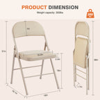Leather Folding Chair for Events and Home Use