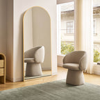 Floor Mirror with Slim Metal Frame for Bedroom