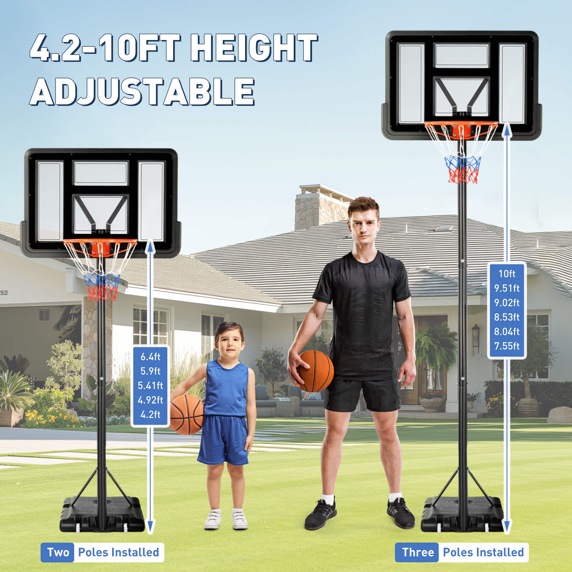 Portable Basketball Hoops for Indoors and Outdoors