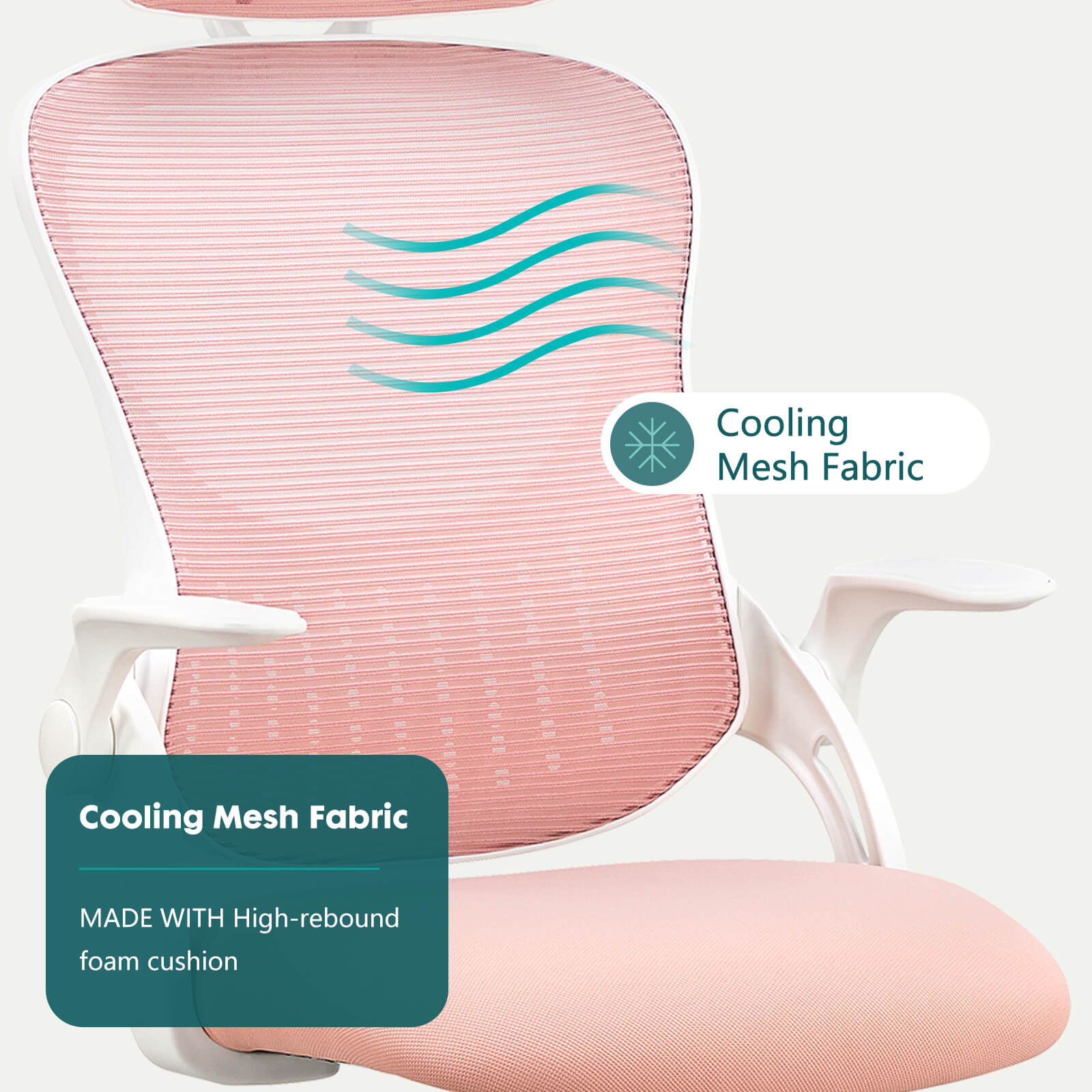 Office Chair High Back with Adjustable Headrest for Office