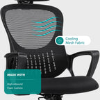 Office Chair High Back with Adjustable Headrest for Office