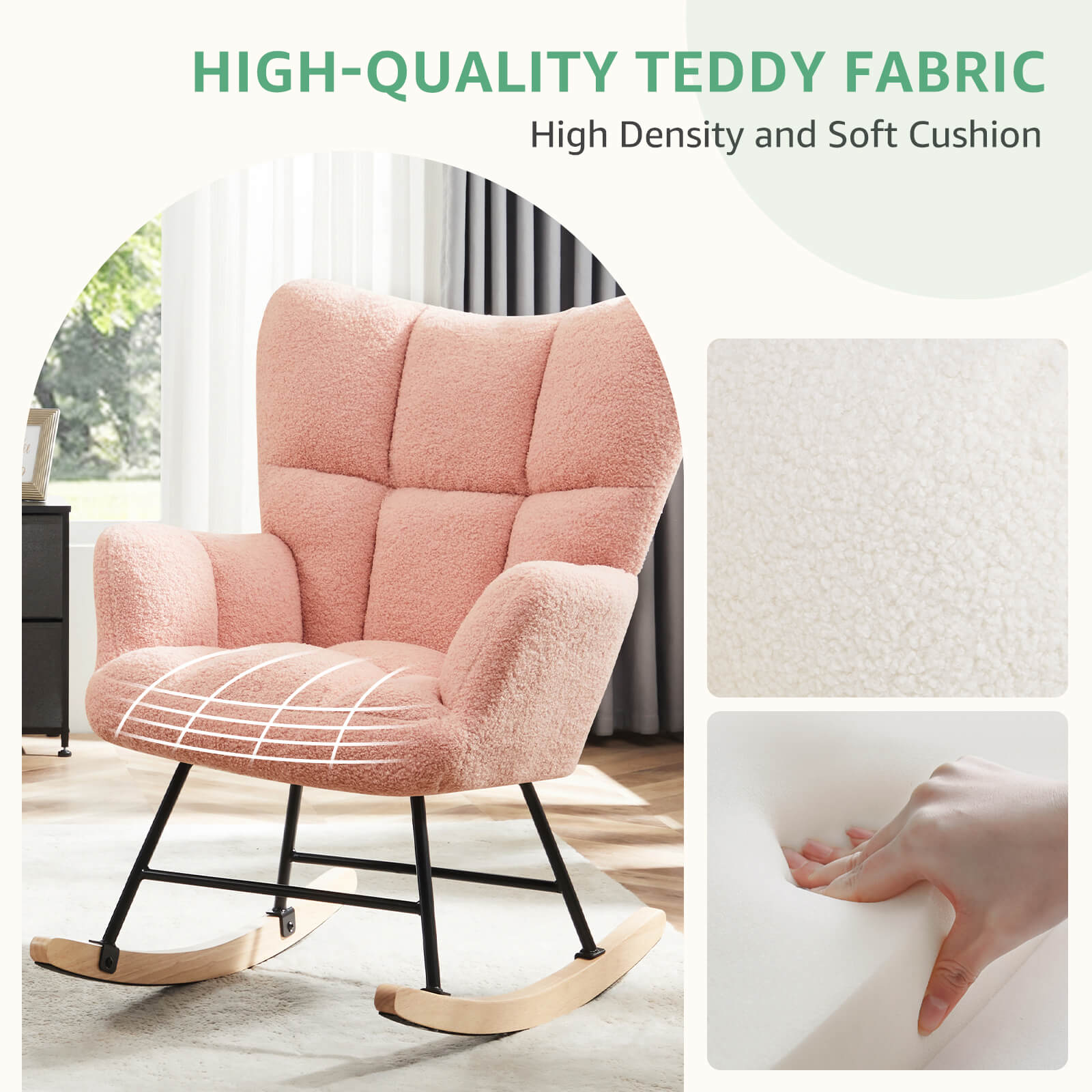 Rocking Chair Soft and Thick for Nursery
