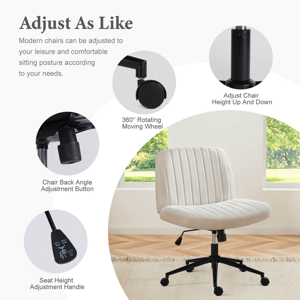 Armless Plank Chair, Adjustable, for Bedroom