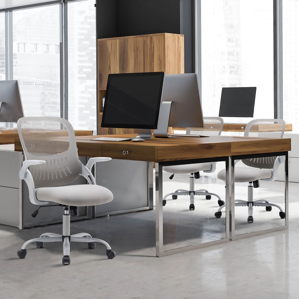 Office Chair with Wheels Reversible Armrests