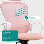 Office Chair High Back with Adjustable Headrest for Office